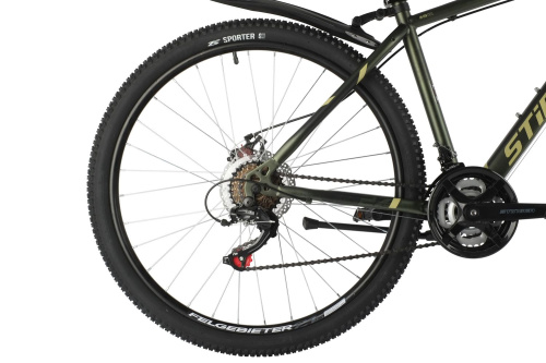 Велосипед STINGER CAIMAN D 27.5" (2021), рама 20" (175-185 см), зеленый