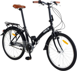 Велосипед WELS Compact Nexus 24-3 2.0, рама 14", черный