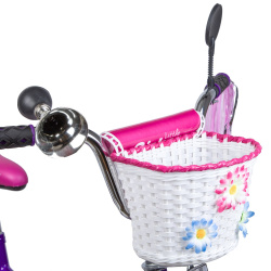 Велосипед Novatrack Little Girlzz 20" (2023) (110-130 см), фиолетовый Велосипед Novatrack Little Girlzz 20" (2023) (110-130 см), фиолетовый