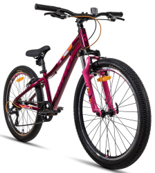 Велосипед Aspect ANGEL 24" (2022) (130-155 см), фиолетовый Велосипед Aspect ANGEL 24" (2022) (130-155 см), фиолетовый