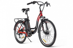 Электровелосипед Eltreco White 26" (2021), черный Электровелосипед Eltreco White 26" (2021), черный