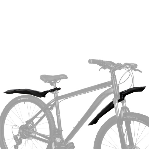 Крылья STG XGNB-059-1, переднее и заднее, колесо 24-26", пластик , черные .