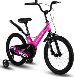 Велосипед Maxiscoo Space Стандарт 18" (2024) (110-130 см), розовый Велосипед Maxiscoo Space Стандарт 18" (2024) (110-130 см), розовый