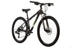 Велосипед Foxx Atlantic 26" (2024), рама 14" (130-155 см), черный-зеленый Велосипед Foxx Atlantic 26" (2024), рама 14" (130-155 см), черный-зеленый