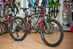 Горный велосипед Stinger Quest EVO 27,5"+ (2019), рама 20" (175-185 см), коричневый Горный велосипед Stinger Quest EVO 27,5"+ (2019), рама 20" (175-185 см), коричневый