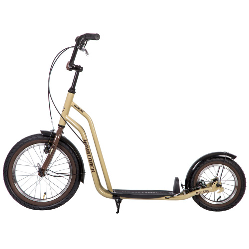 Самокат внедорожный Novatrack Stamp N1 16" (2018), бежевый