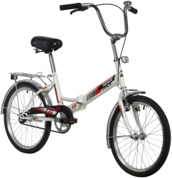 NOVATRACK TG-20 CLASSIC V-brake 20" (2020), белый NOVATRACK TG-20 CLASSIC V-brake 20" (2020), белый